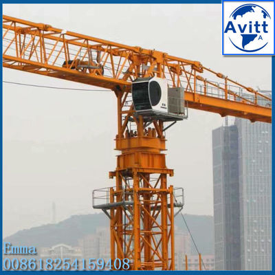 12tons QTZ250 PT7025 Topless Tower Crane 70meter Horizontal Boom 50m Freeheight