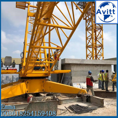 8000KG QD80-1840 데릭 지브 크레인 인버터 제어 루핑 메커니즘 인도