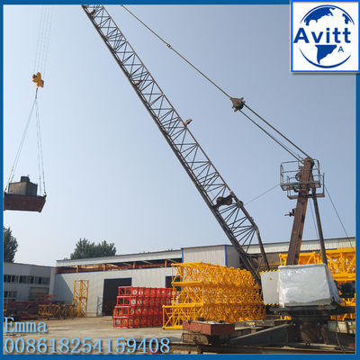 12T QD120 데릭 크레인 20미터 지브 내부 타워 크레인을 제거