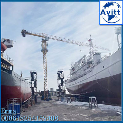 ISO CE EAC 인증 10tons 크레인 타워 상단 덜 머리가없는 빠른 설치 PT6515